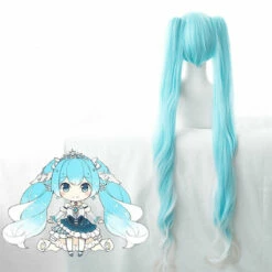 Cosplay Wig - Vocaloid-Snow Miku 2019 II -Cosplay Costumes Sales Shop 075N 4
