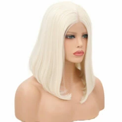 White Pearl Velvet Front Lace Bob Wig 9 White Pearl Velvet Front Lace Bob Wig -Cosplay Costumes Sales Shop 0F050E41FCB2F447C5EEDD1BD1BE0FAB