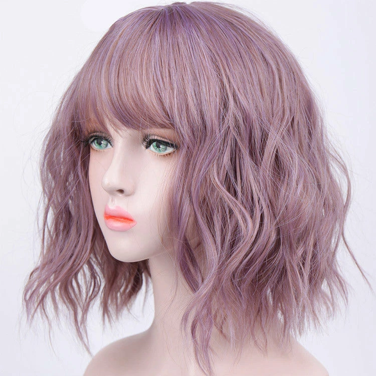 Pink Palette Short Curly Euro-American Hair Wig 4 Pink Palette Short Curly Euro-American Hair Wig - Image 2