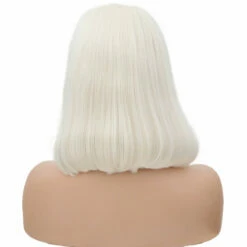 White Pearl Velvet Front Lace Bob Wig 11 White Pearl Velvet Front Lace Bob Wig -Cosplay Costumes Sales Shop 6DB49E5C5A36C86B21A9A8933C485283