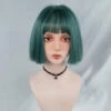 Bob LoLita Wig Dark Green -Cosplay Costumes Sales Shop CS 350G 1