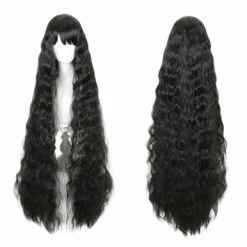 Waist Length Wavy Black Lolita Wig 489B