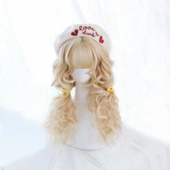 Defined Waves In Faded Blonde Lolita Wig -Cosplay Costumes Sales Shop CS 828A 3