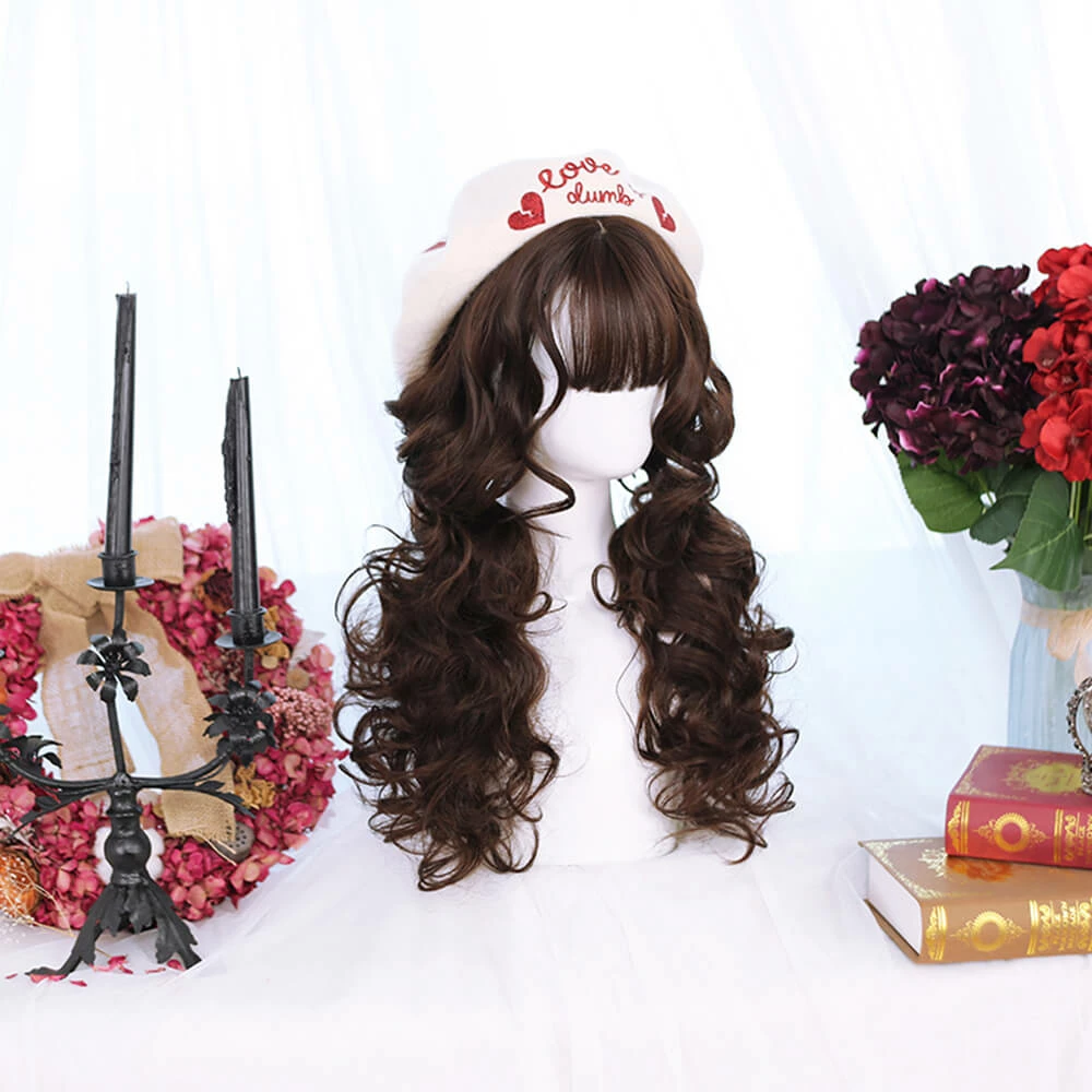 Defined Waves In Delectable Chocolate Lolita Wig 3 Defined Waves In Delectable Chocolate Lolita Wig