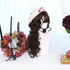 Defined Waves In Delectable Chocolate Lolita Wig 7 Defined Waves In Delectable Chocolate Lolita Wig -Cosplay Costumes Sales Shop CS 828B 3