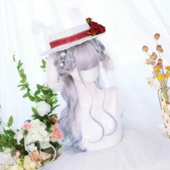 Purple Silver In Long Wave Lolita Wig -Cosplay Costumes Sales Shop CS 830A 3