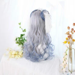 Purple Silver In Long Wave Lolita Wig -Cosplay Costumes Sales Shop CS 830A 4