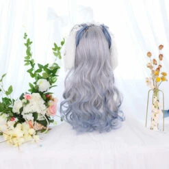 Purple Silver In Long Wave Lolita Wig -Cosplay Costumes Sales Shop CS 830A 5