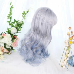 Purple Silver In Long Wave Lolita Wig -Cosplay Costumes Sales Shop CS 830A 6