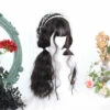 Dark Golden Brown Low Ponytails Lolita Wig -Cosplay Costumes Sales Shop CS 831E 1
