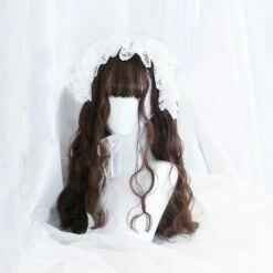 Dark Golden Brown Low Ponytails Lolita Wig 7 Dark Golden Brown Low Ponytails Lolita Wig -Cosplay Costumes Sales Shop CS 831E 3