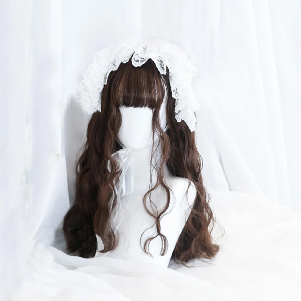 Dark Golden Brown Low Ponytails Lolita Wig 5 Dark Golden Brown Low Ponytails Lolita Wig - Image 3