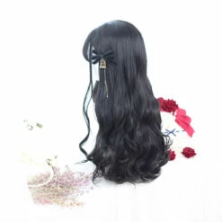 Leather Black With Side-Long Braids Lolita Wig -Cosplay Costumes Sales Shop CS 834A 5