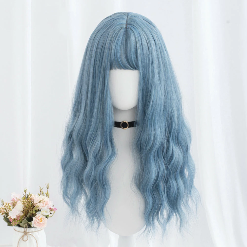 Royal Blue Willow Long Wave Lolita Wig 3 Royal Blue Willow Long Wave Lolita Wig
