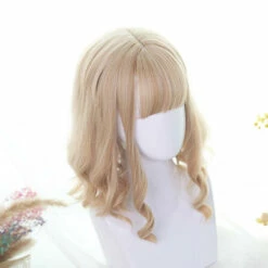 Honey Blonde Sweet Long Side Fringes Lolita Wig -Cosplay Costumes Sales Shop CS 839A 5