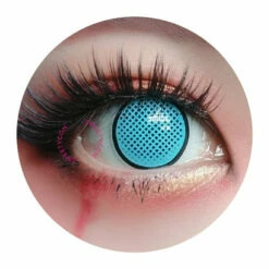 Sweety Crazy Cyan Mesh / Blue Screen With Black Rim