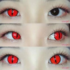 Sweety Crazy Red Demon Eye -Cosplay Costumes Sales Shop Demon red grid