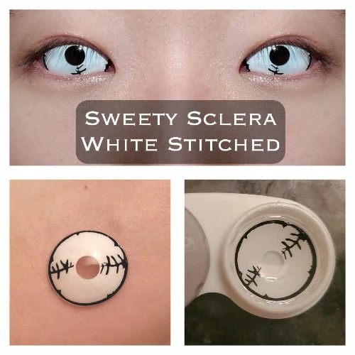 Sweety Sclera Contacts White Stitched 4 Sweety Sclera Contacts White Stitched - Image 2