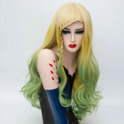 Lolita Wig - Parrot Yellow & Green -Cosplay Costumes Sales Shop LW176R 4
