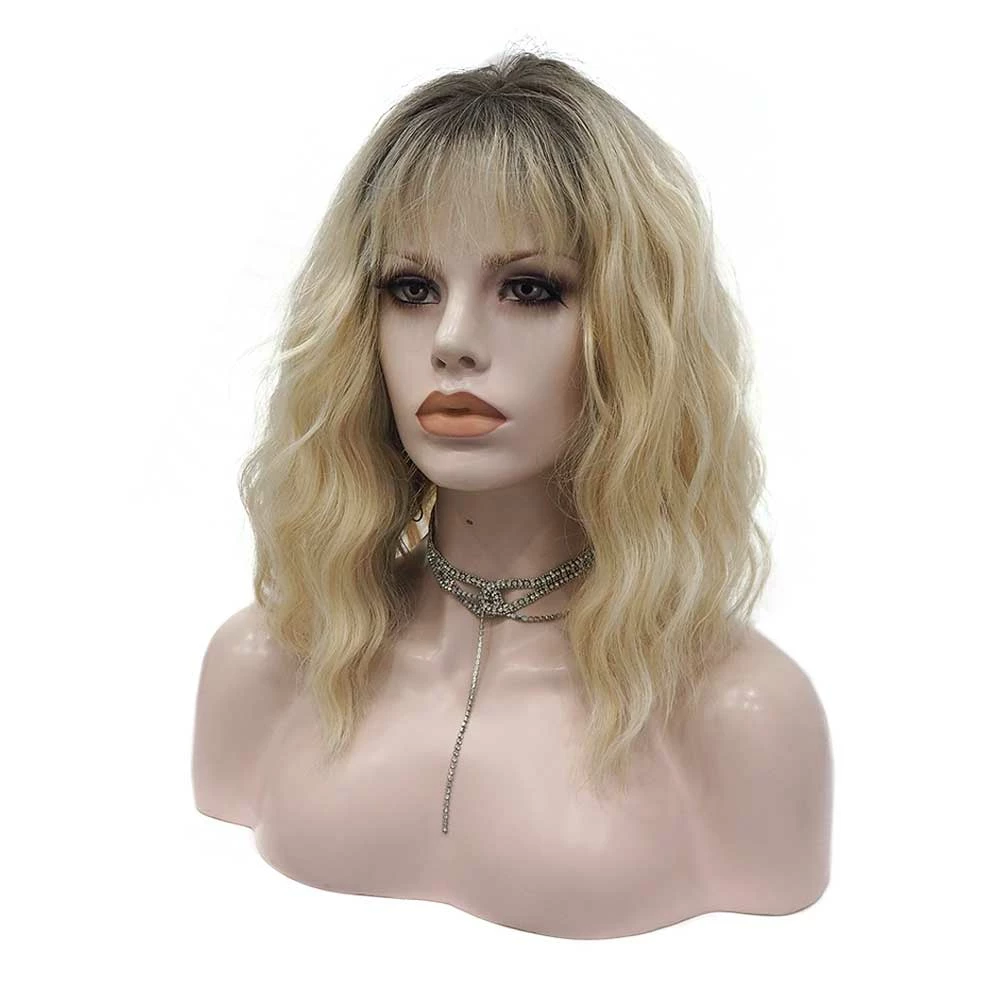 Premium Wig - Rooted Sunflower Fringe In Shoulder Length Wave Lace Front Wig 4 Premium Wig - Rooted Sunflower Fringe In Shoulder Length Wave Lace Front Wig - Image 2