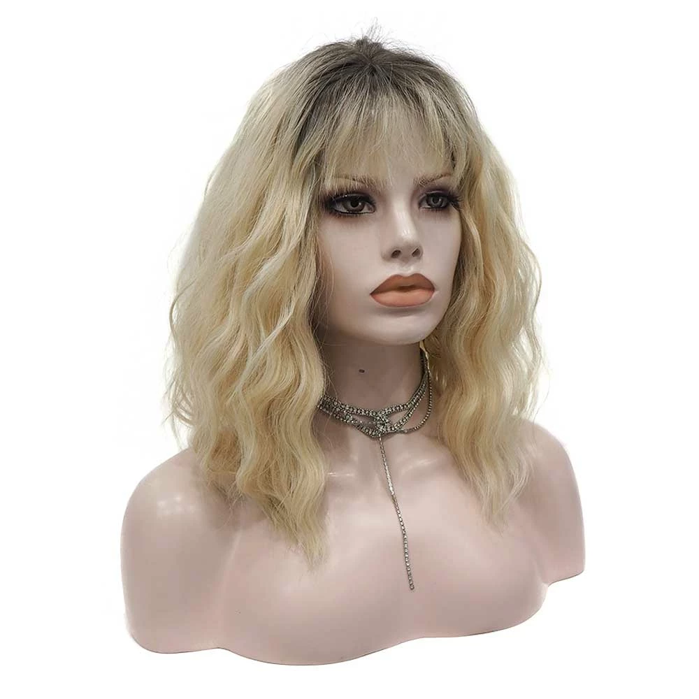 Premium Wig - Rooted Sunflower Fringe In Shoulder Length Wave Lace Front Wig 5 Premium Wig - Rooted Sunflower Fringe In Shoulder Length Wave Lace Front Wig - Image 3