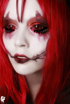 Phantasee Red Black Sclera Contacts Sunpyre -Cosplay Costumes Sales Shop Phantasee Sclera Sunpyre njennifer j
