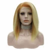Premium Wig - Khaki Lemon Medium Straight Lace Front Wig -Cosplay Costumes Sales Shop S7 2010 a