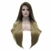 Premium Wig - Two-tone Tortilla Brown Long Straight Lace Front Wig -Cosplay Costumes Sales Shop W78 24B