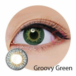 Freshkon Color Fusion Monthly Dazzler Series - 2 Pcs -Cosplay Costumes Sales Shop groovy green eye