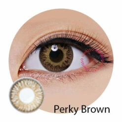 Freshkon Color Fusion Monthly Dazzler Series - 2 Pcs -Cosplay Costumes Sales Shop perky brown eye