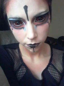 Phantasee Red Black Sclera Contacts Sunpyre -Cosplay Costumes Sales Shop phantasee sclera sunpyre kmiles05 a