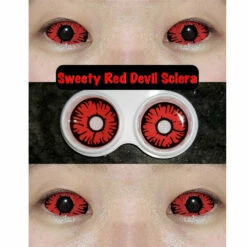 Sweety Red Sclera Contacts Devil Sclera -Cosplay Costumes Sales Shop sweety k mini sclera red wizard grid