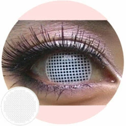 Kazzue Crazy Lens With Power - White Mesh